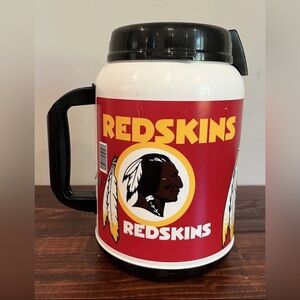 Vintage Washington Redskins Mug Cup 64 Oz Insulated Thermos Lid Whirley‎